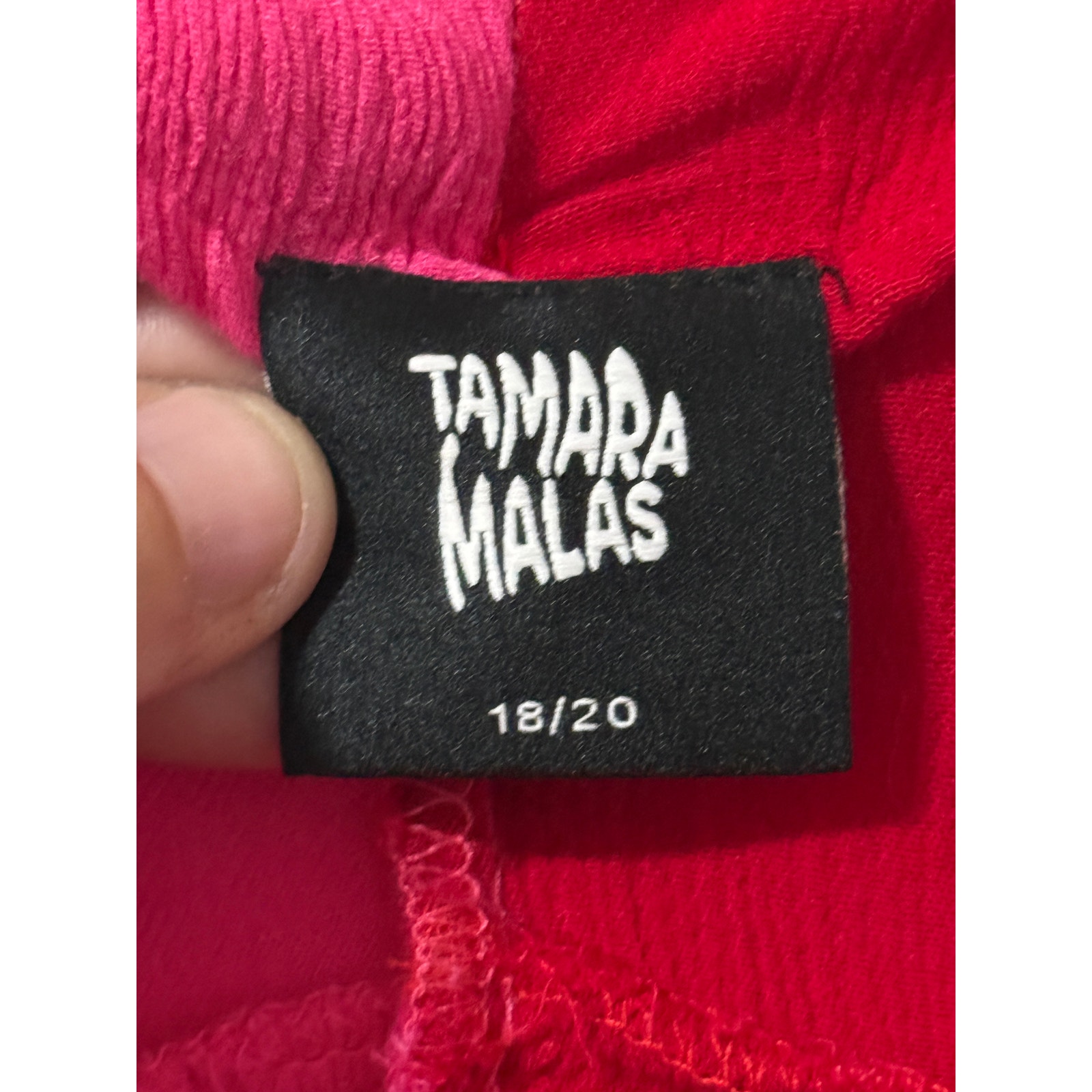 Tamara Malas Penelope Dress Hot Pink/Cherry 18/20 Like New — image 2 of 4
